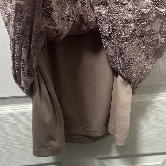 Dress Barn Mauve Lace Midi Dress - Picture 5 of 5